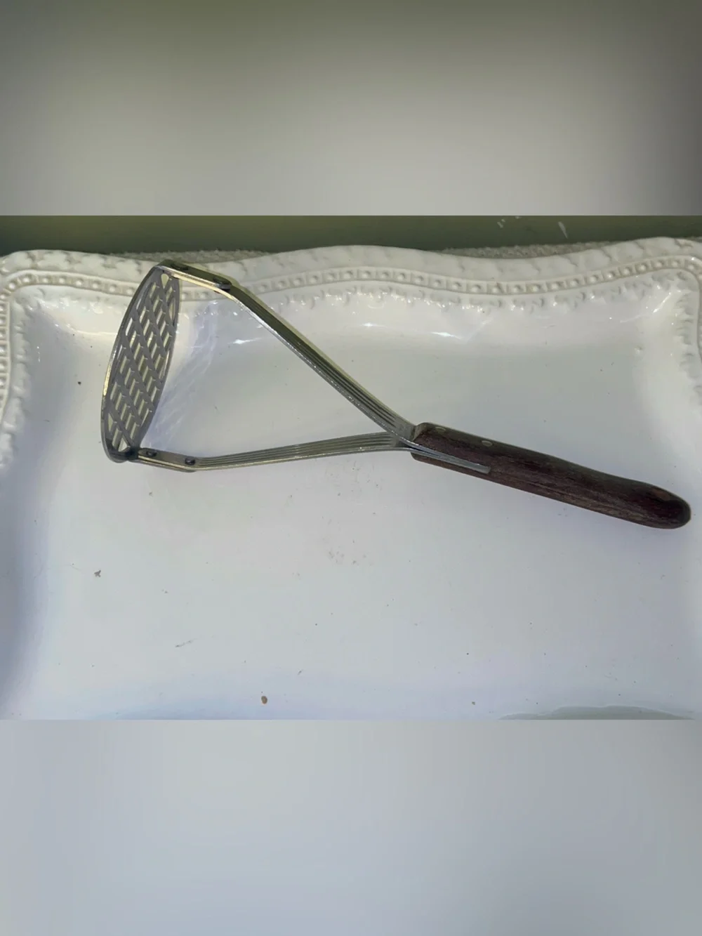 Vintage Imperial Stainless Veri-Sharp Potato Masher